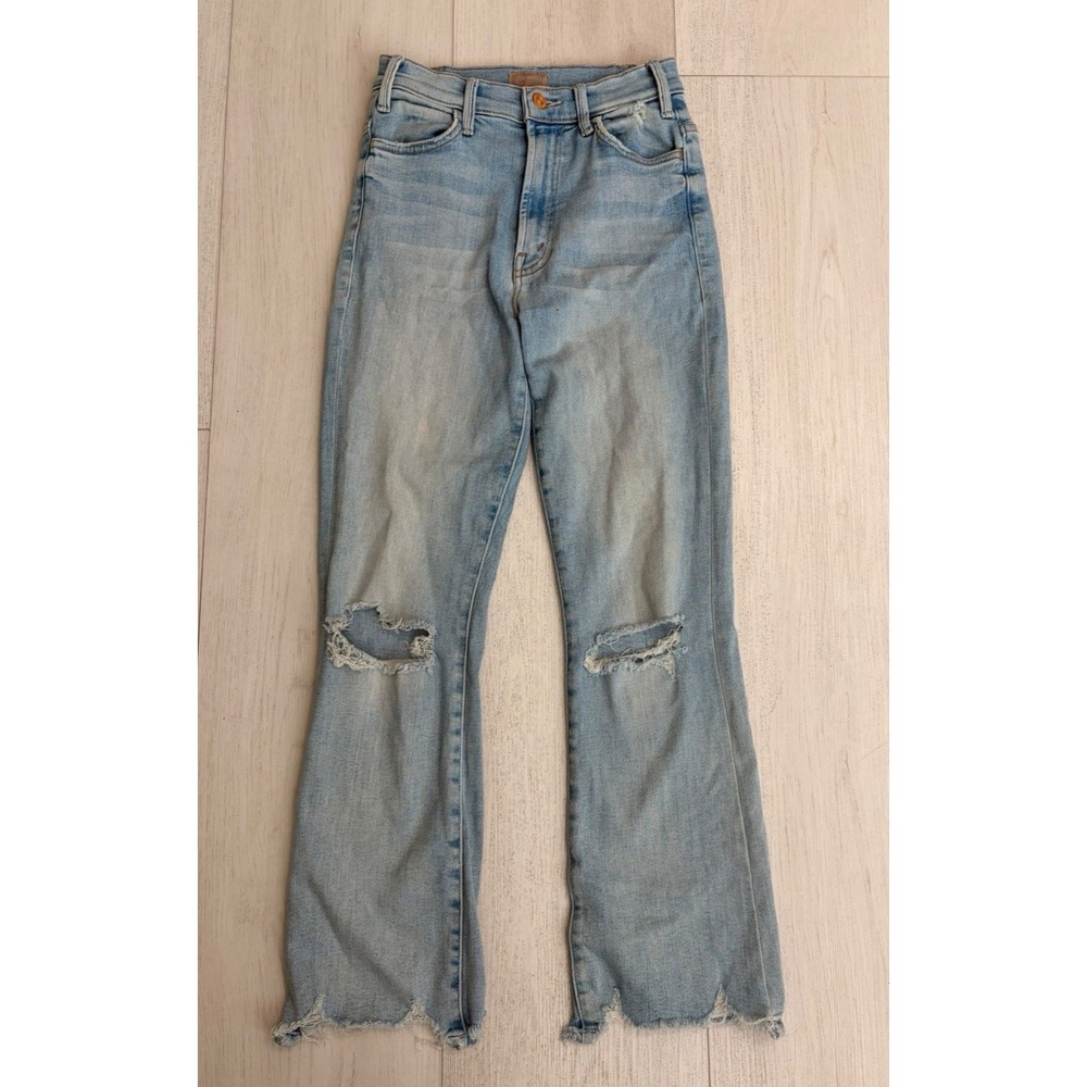 Mother Jeans The Hustler Ankle Chew in Petal Plucker Size 25